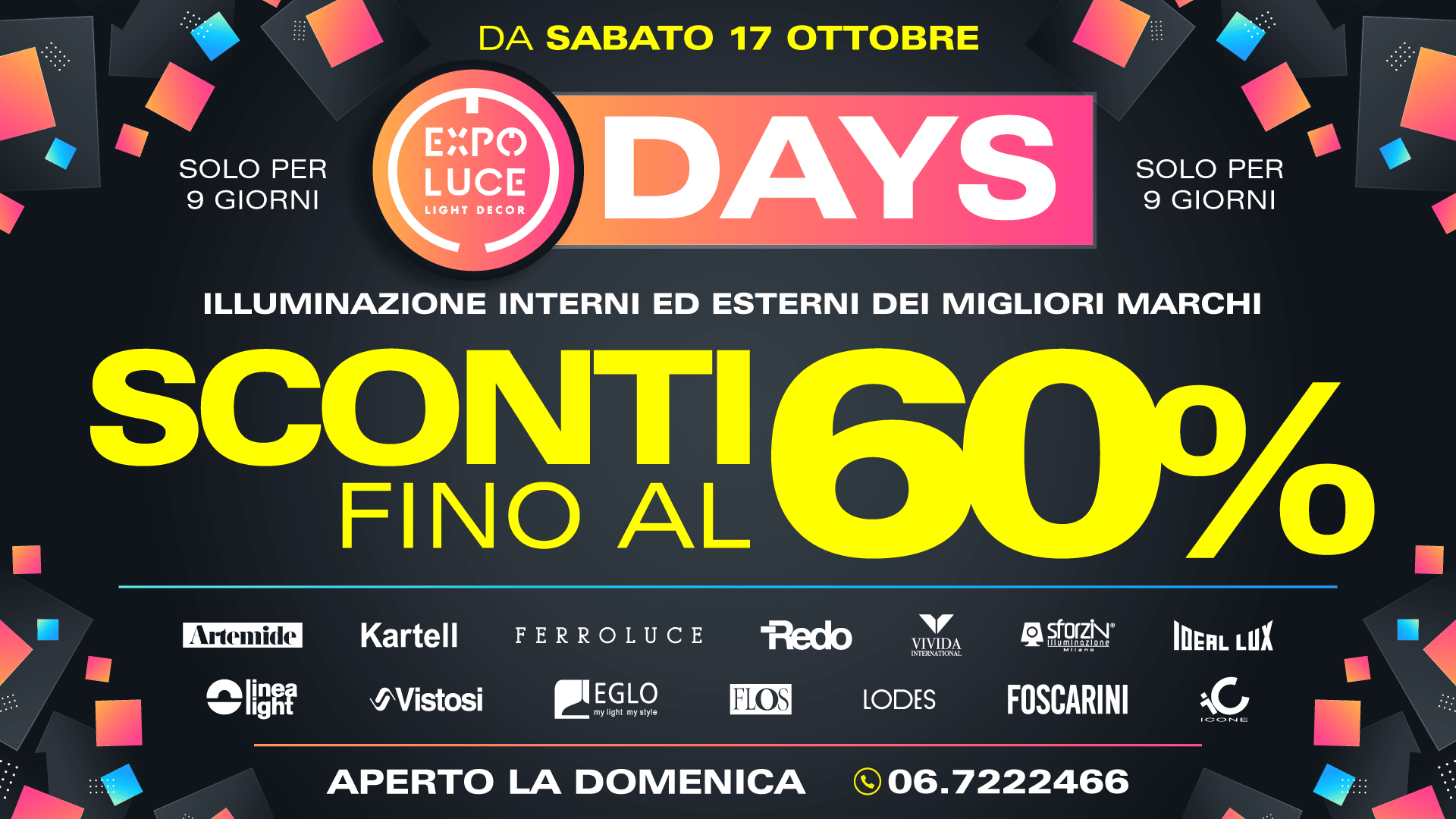 Locandina Expo Luce Days, edizione 17-25 ottobre 2026